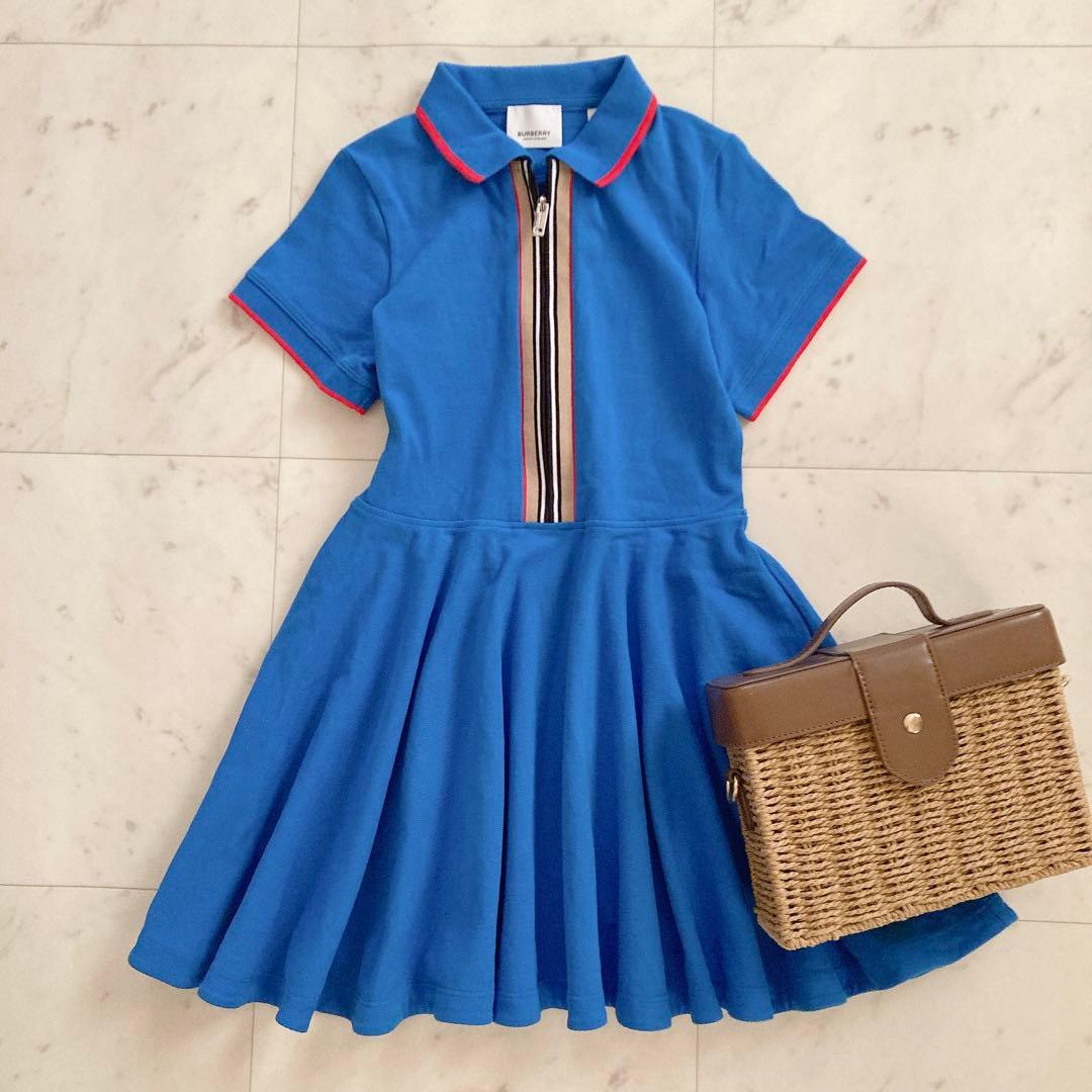美品♪ バーバリーチルドレンBURBERRY ポロワンピース 8y 128㎝