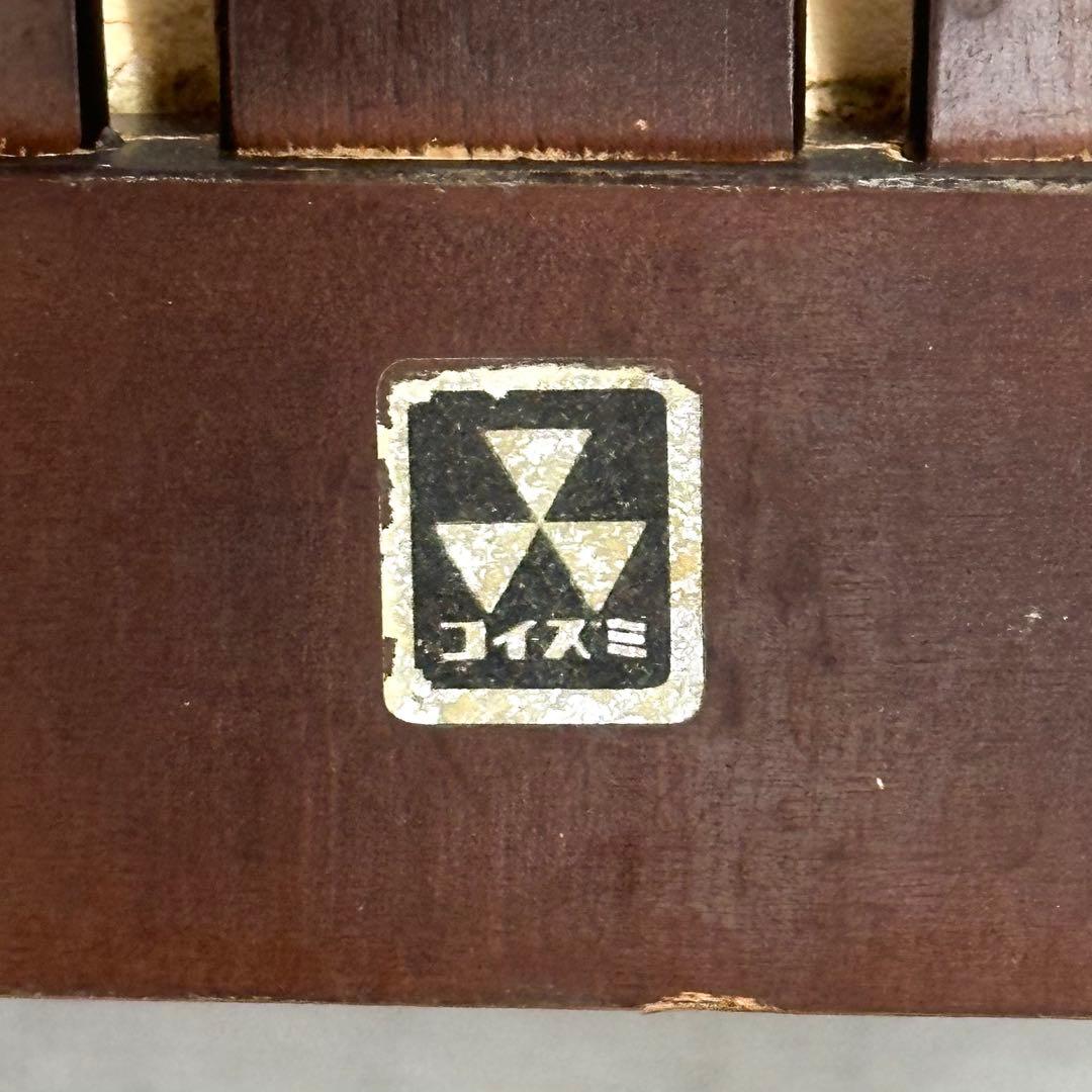 ✿80s✿ コイズミ ダイニングチェア 花柄座面木製 昭和レトロ ヴィンテージ