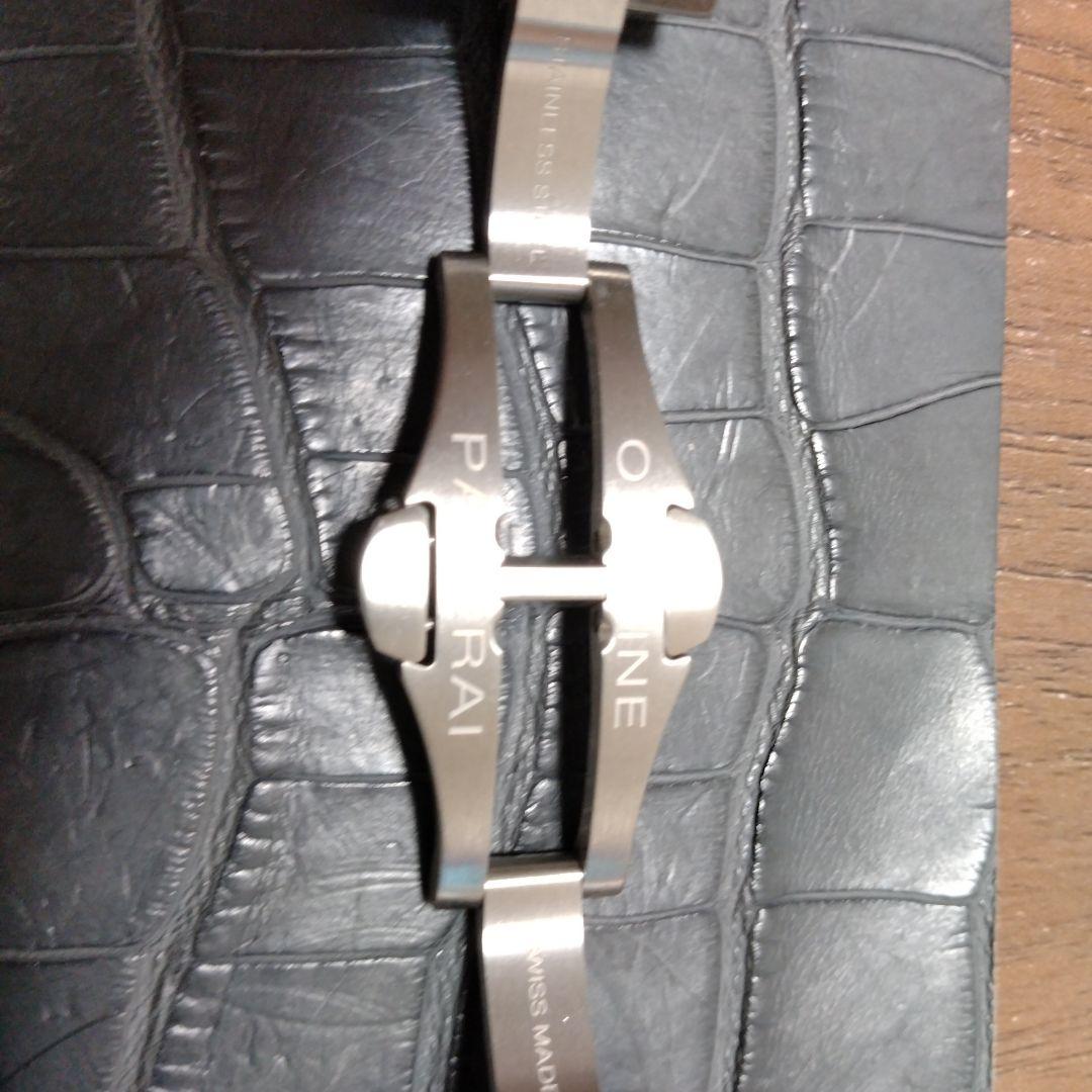 パネライ　純正ステンレス製ベルト　パネライブラック購入　正規品　美品