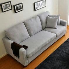 MONTELO 3人掛けカウチ (グレー)