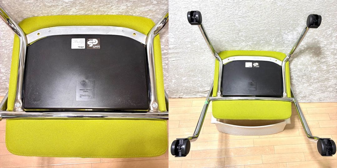 vitra ヴィトラ ビザロール2 visaroll 2 タイヤ付チェア 2脚①