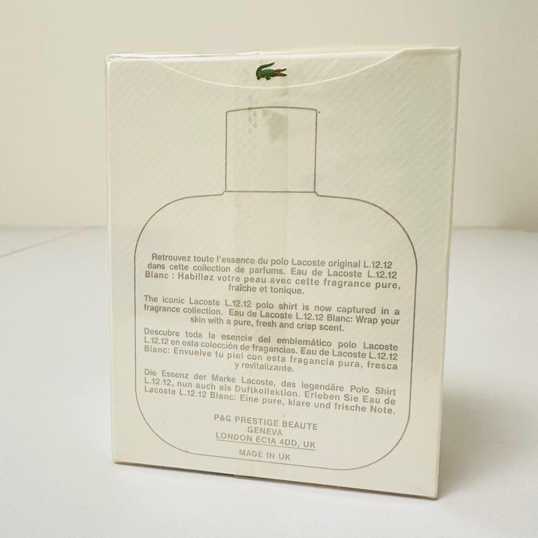 新品未使用未開封 オーデラコステ L.12.12 ブラン プールオム 100ml