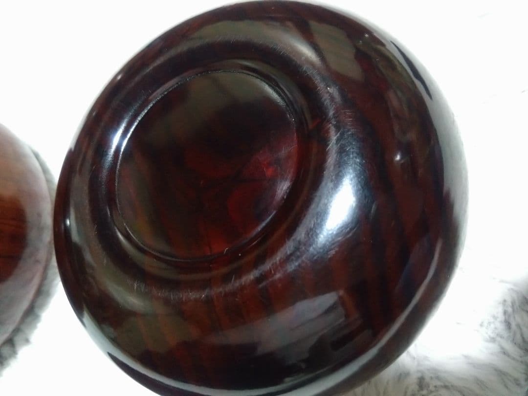 囲碁　黒檀碁笥