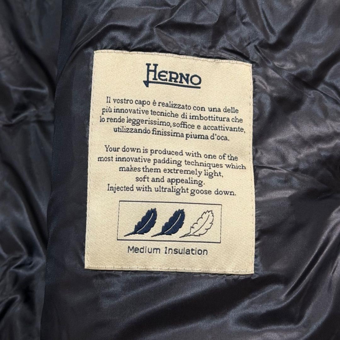 17530✨ヘルノ モノグラム ウルトラライトダウンジャケット 38 ブラック