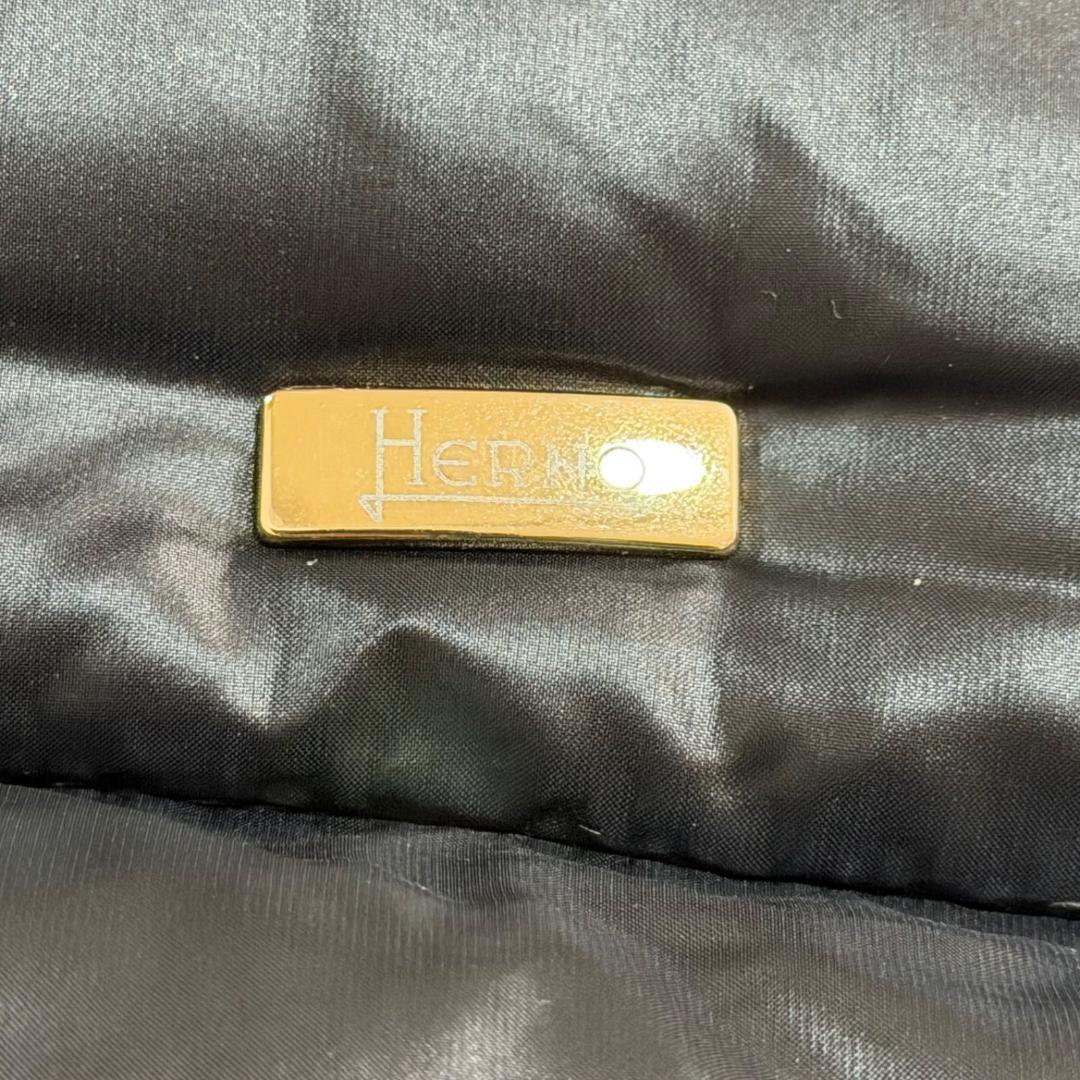 17530✨ヘルノ モノグラム ウルトラライトダウンジャケット 38 ブラック