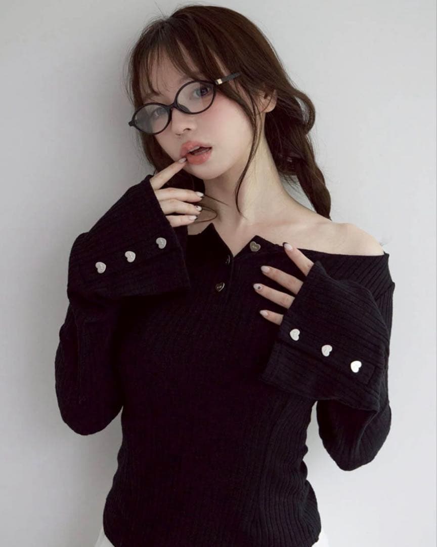 トップス andmary Dorothy heart tops