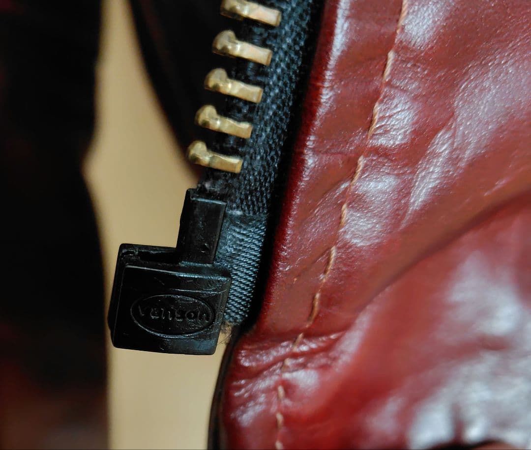 ☆希少サイズ32☆vansonシングルライダースジャケット オクタゴン