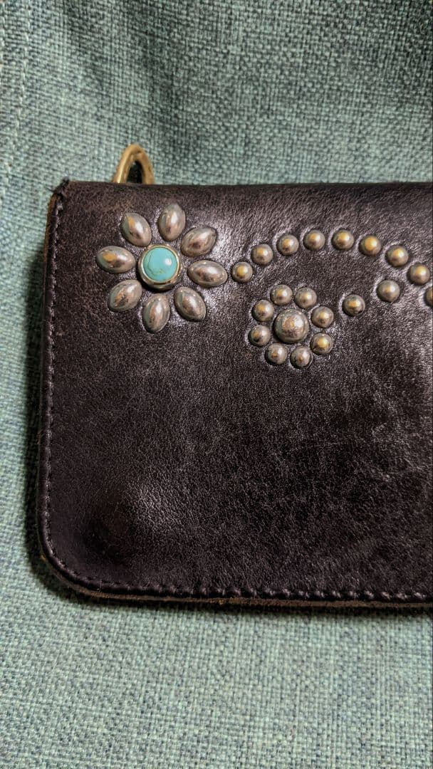 希少 木村拓哉 愛用品 HTC 財布 ウォレット 黒 フラワースタッズ