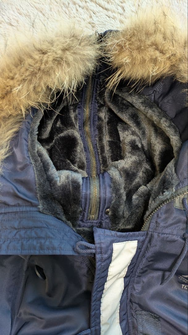 値下げ【現在入手困難】AVIREX フライトジャケット L ネイビー