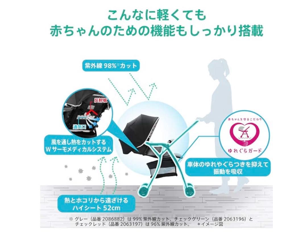 Aprica ベビーカーカルーンエアー　説明書つき