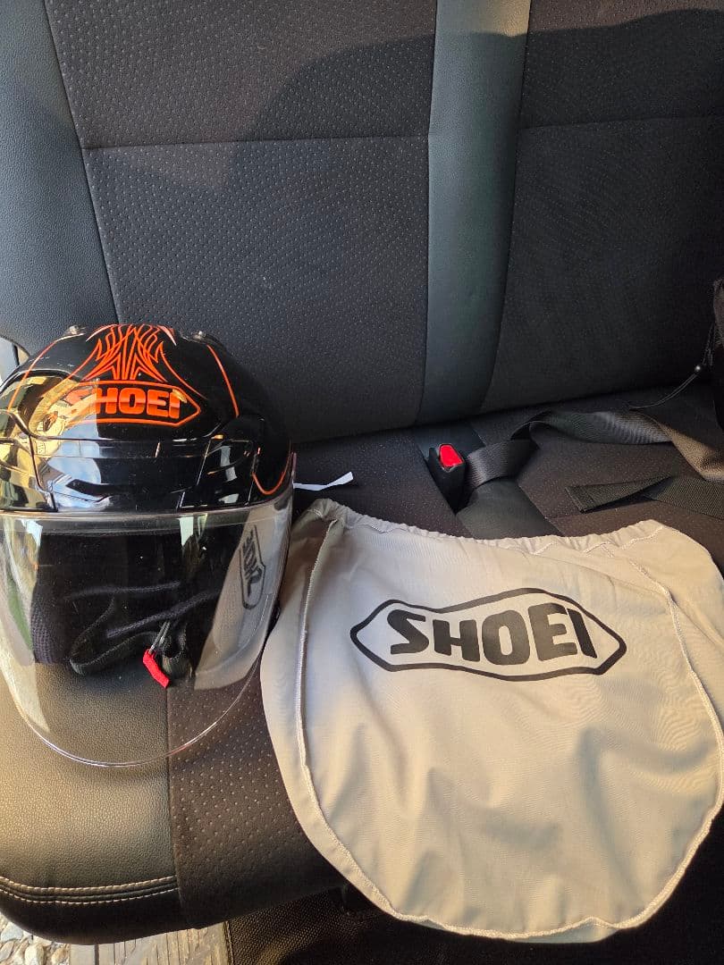 SHOEI フルフェイスヘルメット 黒/オレンジ