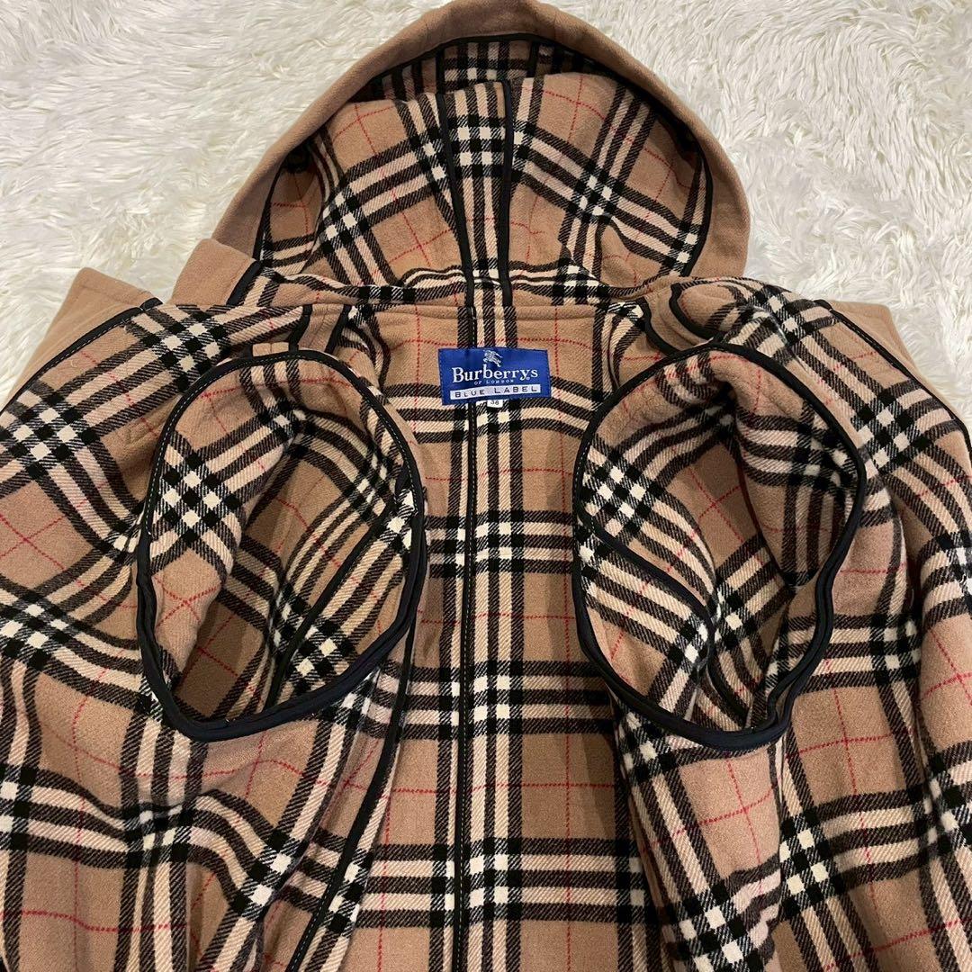 田中　バーバリーブルーレーベル ノバチェック ダッフルコート