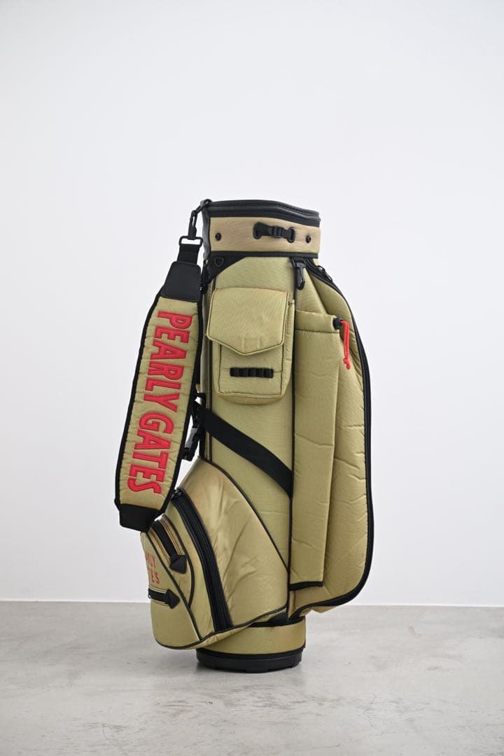 ‼️廃盤‼️パーリーゲイツ キャディバッグ ナイロン カーキ ‼️ヴィンテージ‼️