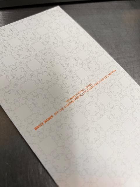 限定マット額装品/HERMES エルメス ブルース・ウェーバー アートポスター