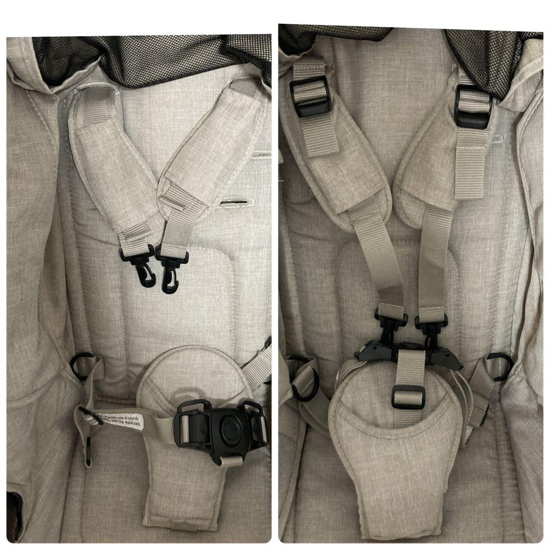 エアバギー ココダブルEX フロムバース　アースサンド　レインカバー付き