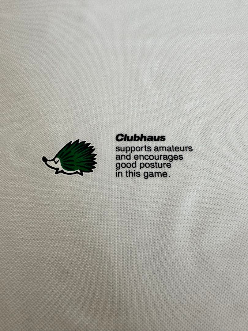 クラブハウスキャロウェイコラボ白半袖ポロシャツ