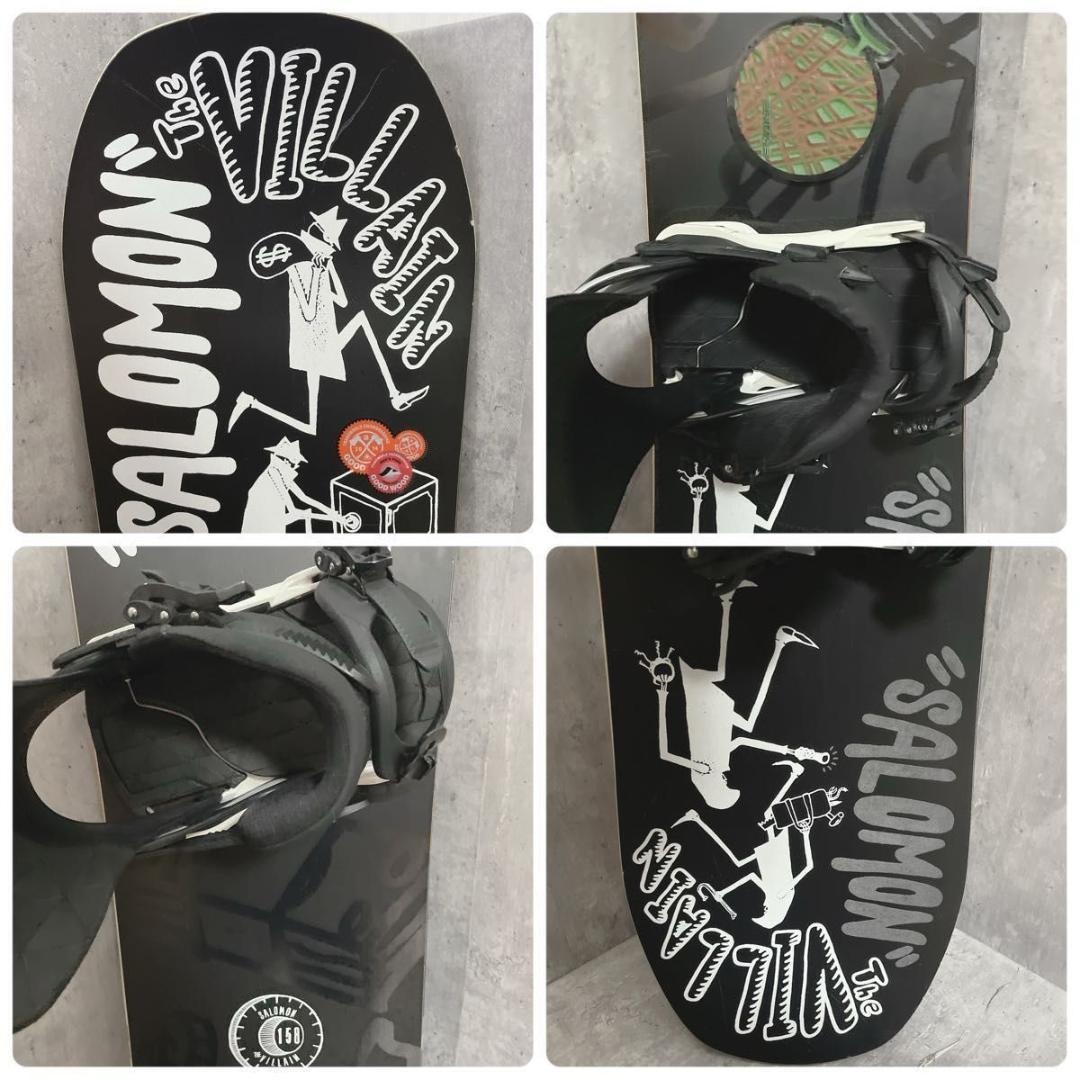 オールサロモン The Villain 158cm スノーボード 2点セット