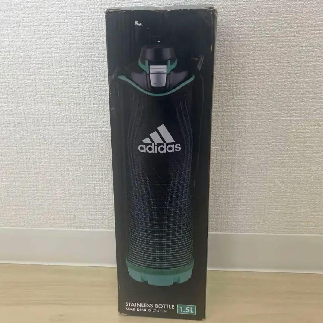 未使用 タイガー adidasコラボ ステンレス　魔法瓶 1.5L グリーン