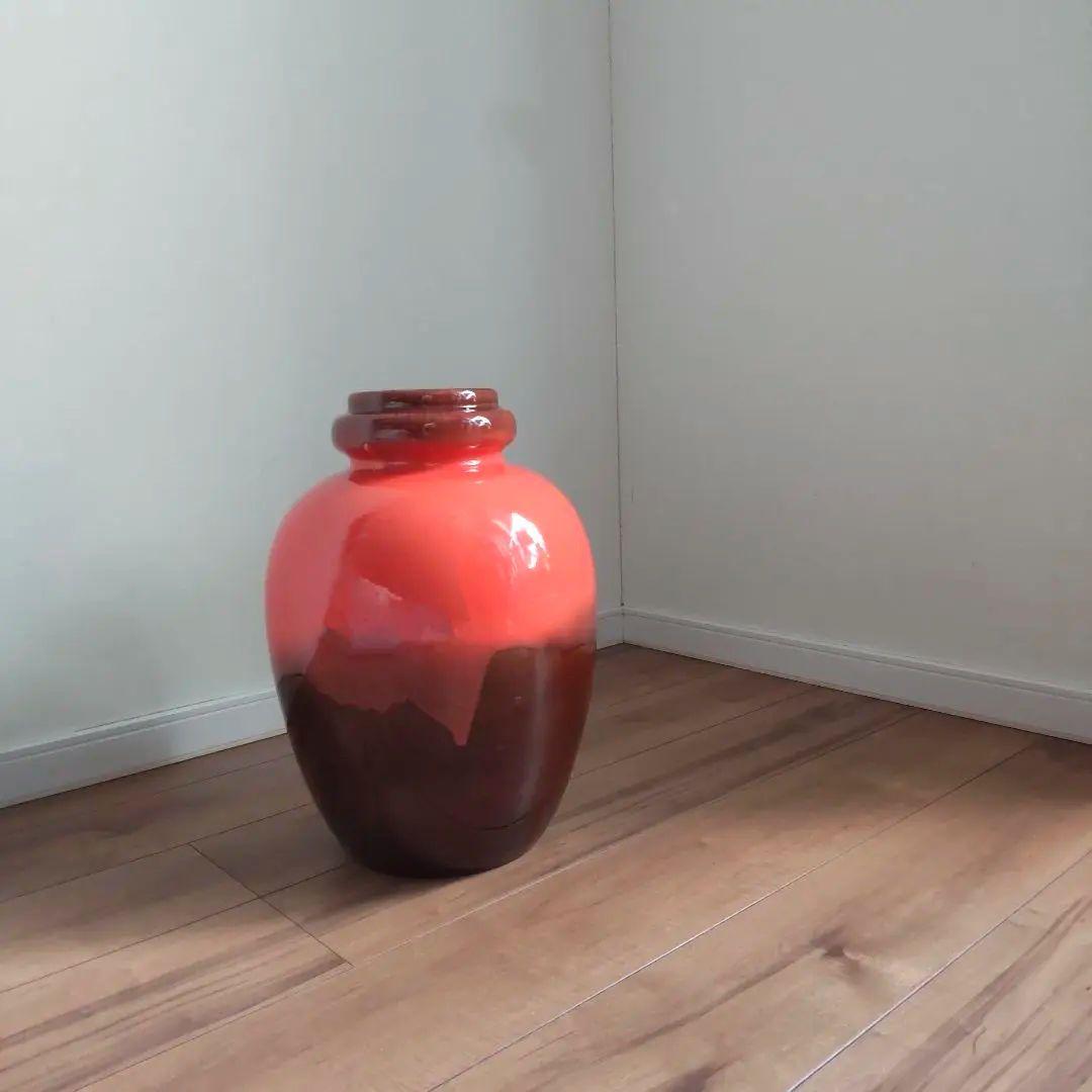 大型花器　西ドイツ製　ファットラバ　W.GERMANY　フラワーベース　42cm