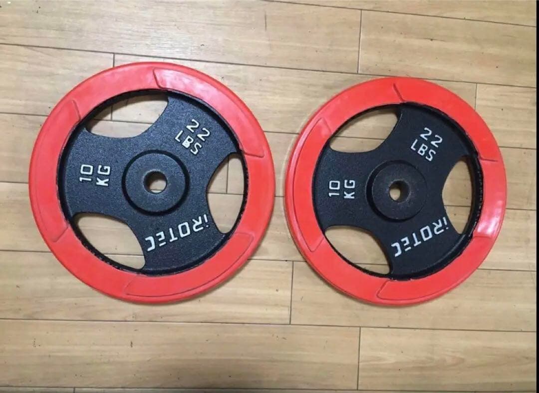 IROTEC アイロテック バーベル　プレート10 kg x 2枚 計20kg