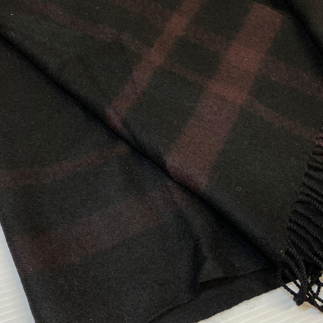 Y's ヨウジヤマモト　ストール　フード有り　ブラック系　K473