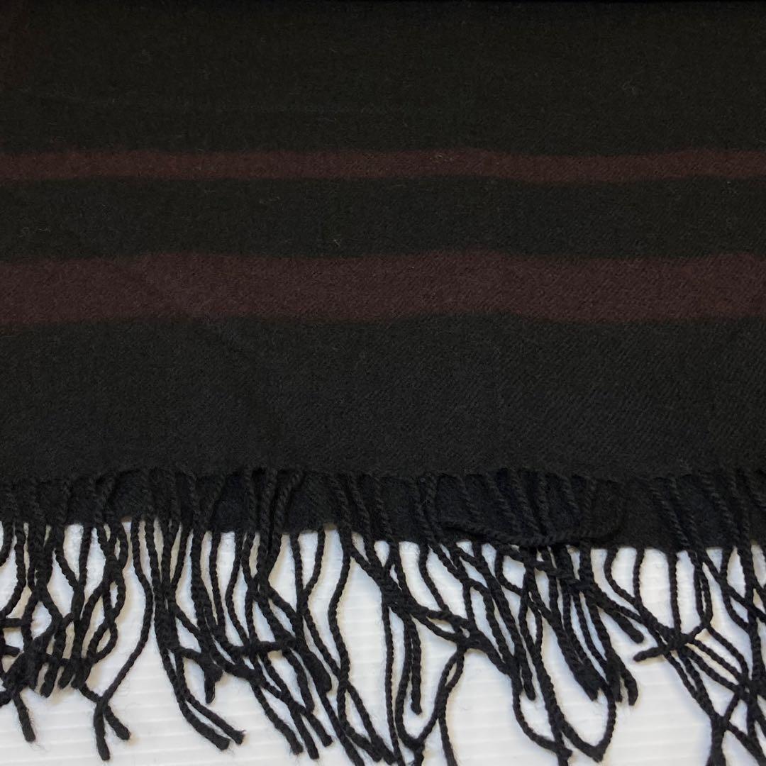 Y's ヨウジヤマモト　ストール　フード有り　ブラック系　K473