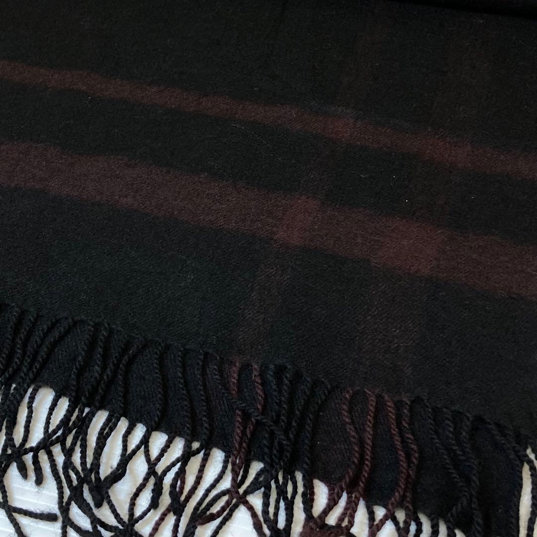 Y's ヨウジヤマモト　ストール　フード有り　ブラック系　K473