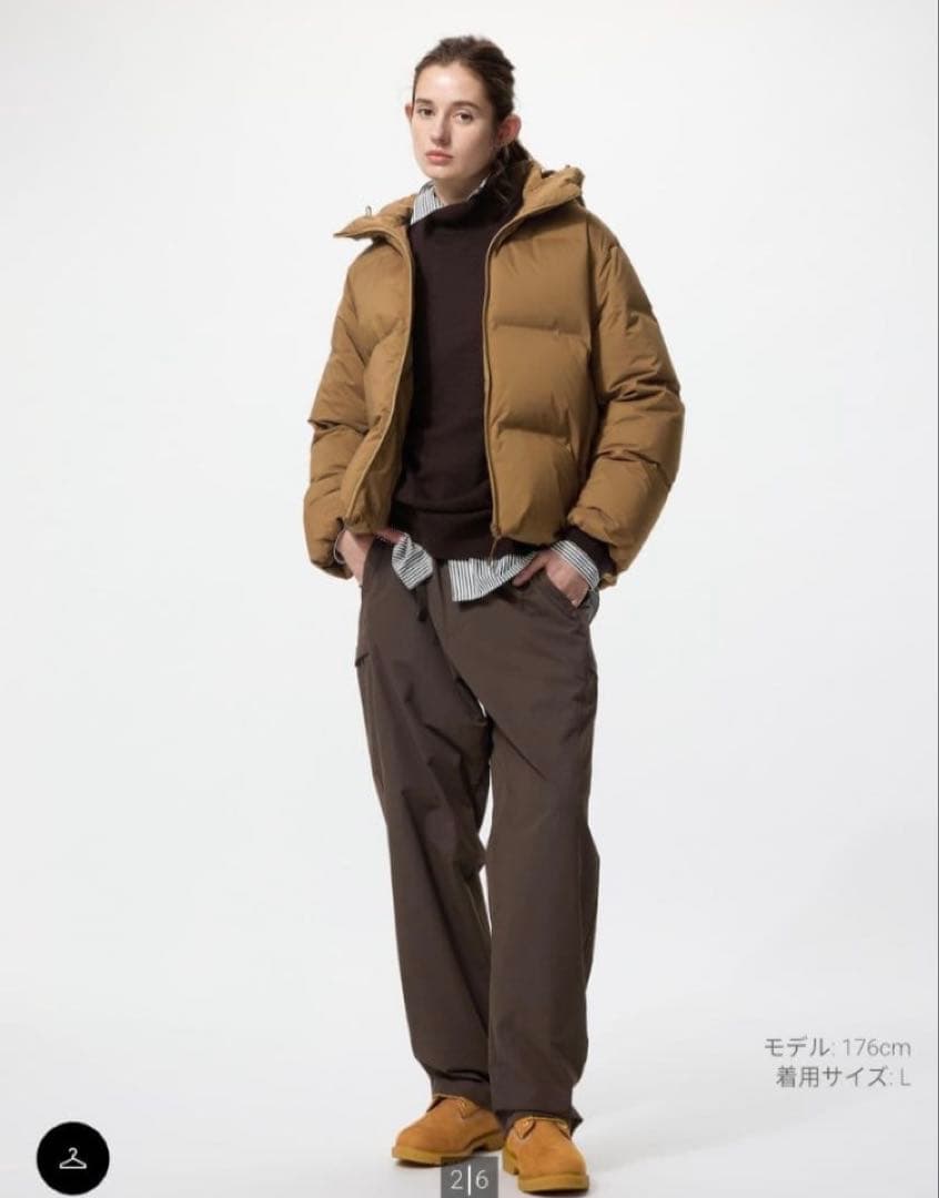 【新品】大人気 完売品 ユニクロ シームレスダウンパーカー ブラウンMサイズ