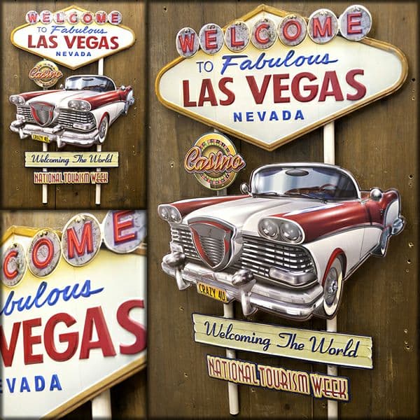 要問い合わせ♥️アメ車好きならたまらない♥️ブリキ看板　アメリカン雑貨　６種