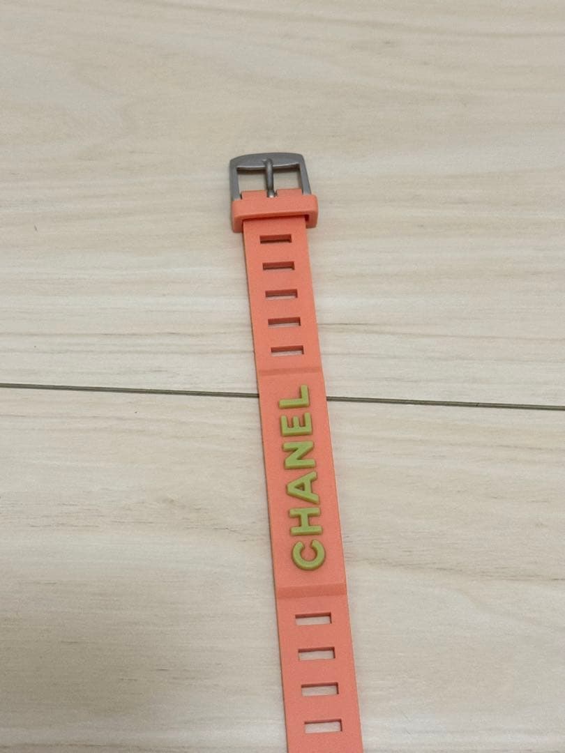 CHANEL シャネル　オレンジ ラバー　ブレスレット