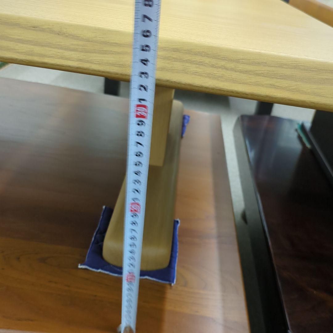 送料込み　未使用　タモ無垢材　うずくり　天然木 座卓テーブル　座卓