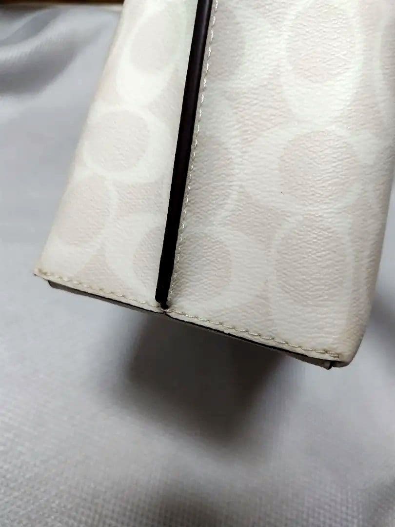 【人気】COACHトートバッグ「MOLLIE TOTE 25」 ホワイト美品✨