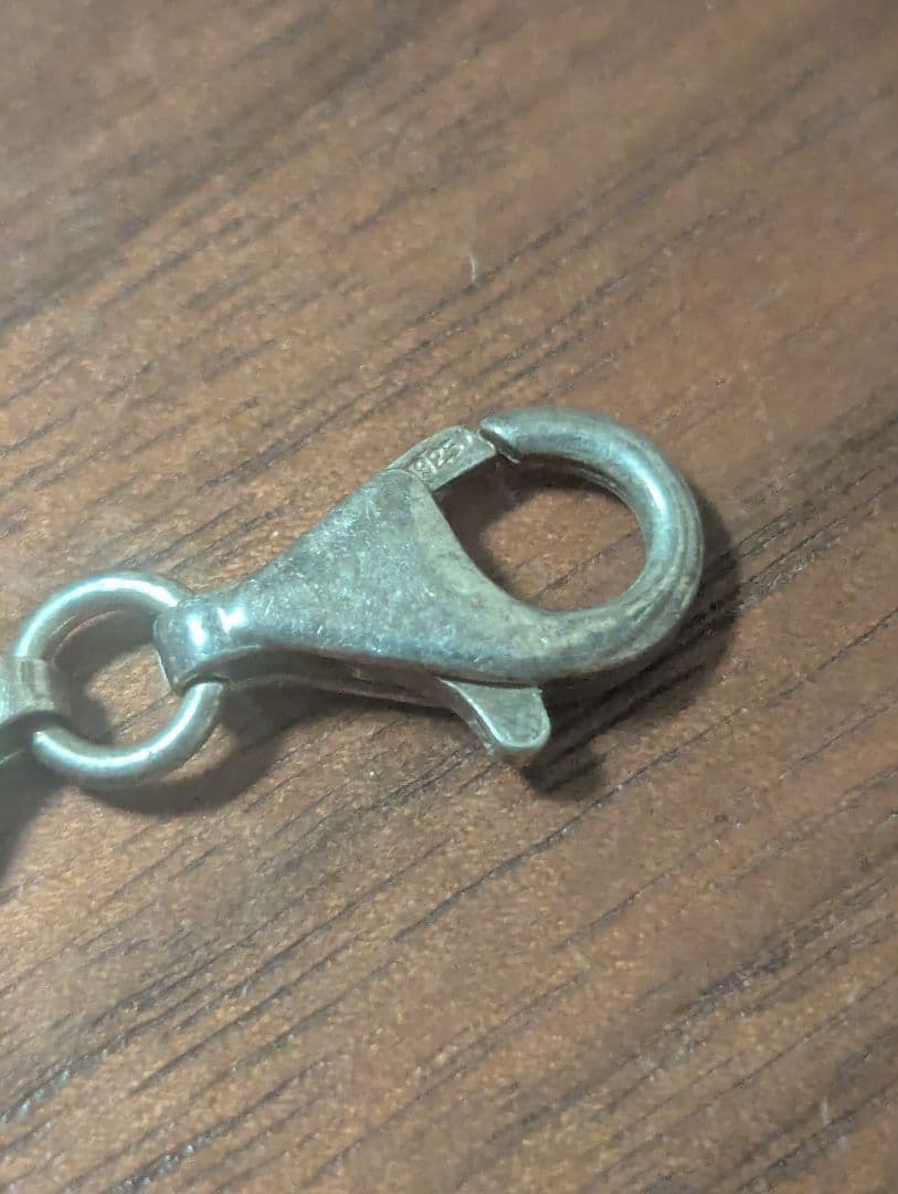 ヴィンテージ シルバー925 カニカン式 ブレスレット 約20cm イタリア製