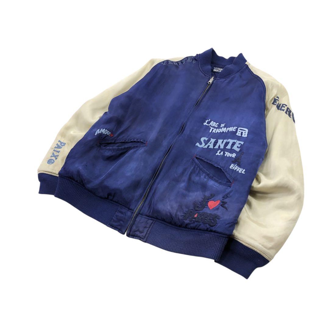 TIGRE BROCANTE スカジャン 風神 雷神 凱旋門 花火　L