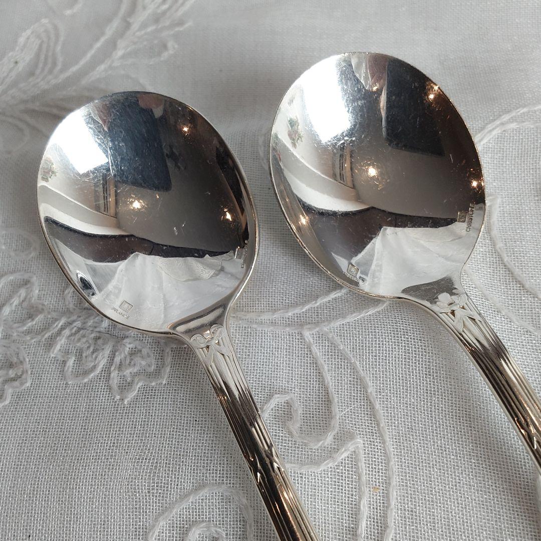 クリストフル　リュバン　レア　スプーン　シルバー　コンソメスプーン