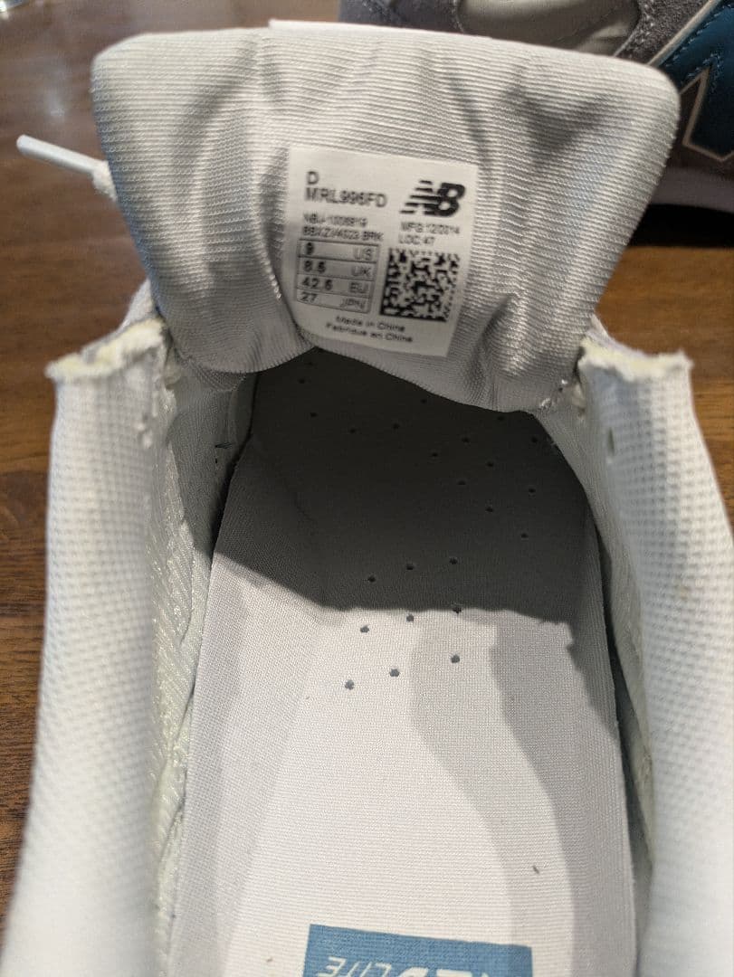 New Balance 996 グレー/ブルー