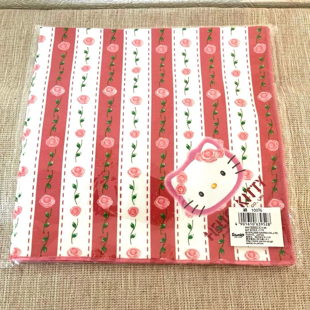 希少 平成レトロ 新品 サンリオ ハローキティ 薔薇 ローズキティ ランチクロス