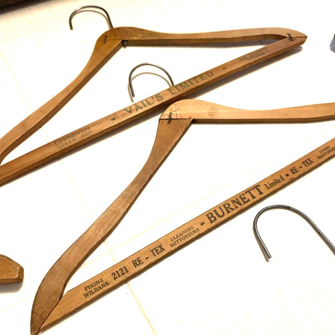 ヴィンテージ U.S.A.木製ウッドハンガー15本セット wood hanger