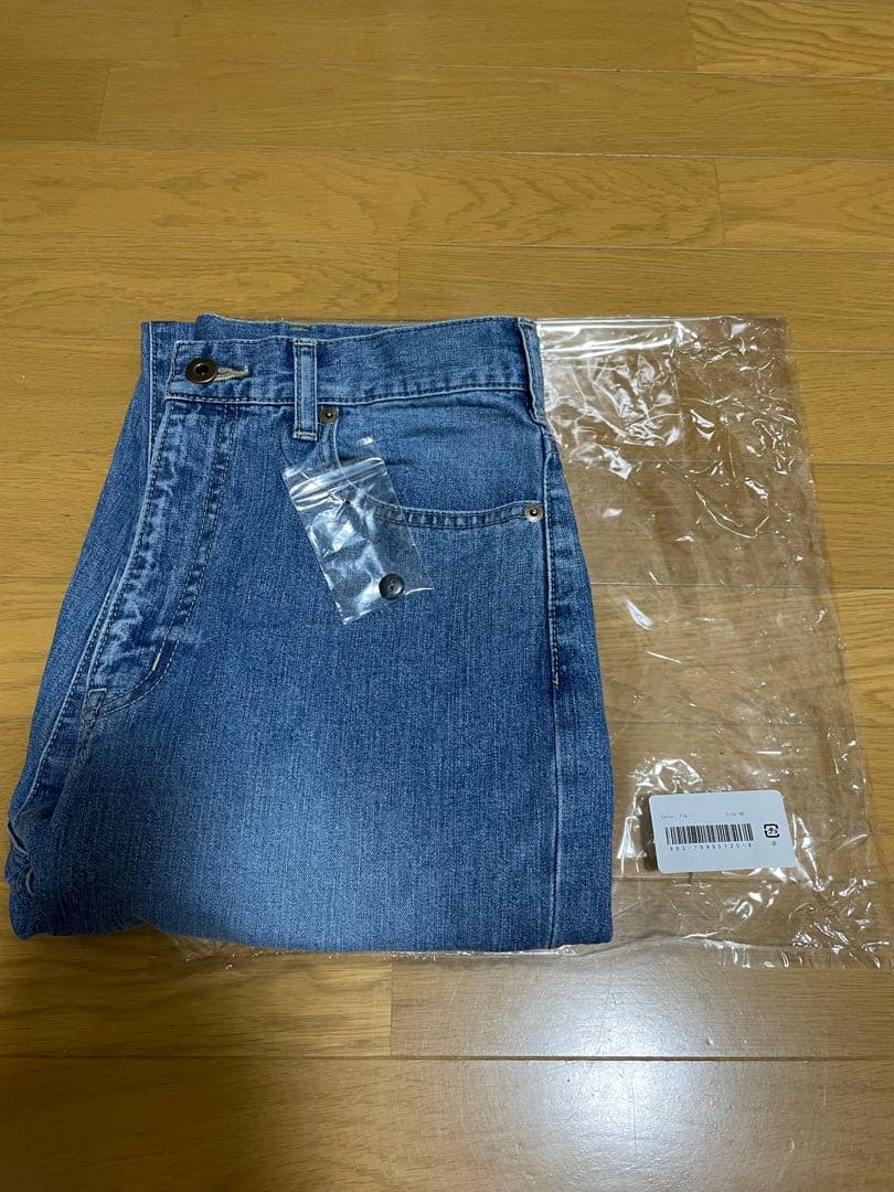 新品　未使用　北欧暮らしの道具店　ストレートデニム Mサイズ　ブルー　試着のみ