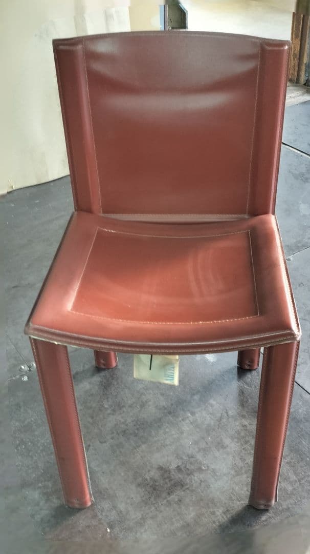 カッシーナ　ブラウンレザーアームチェア