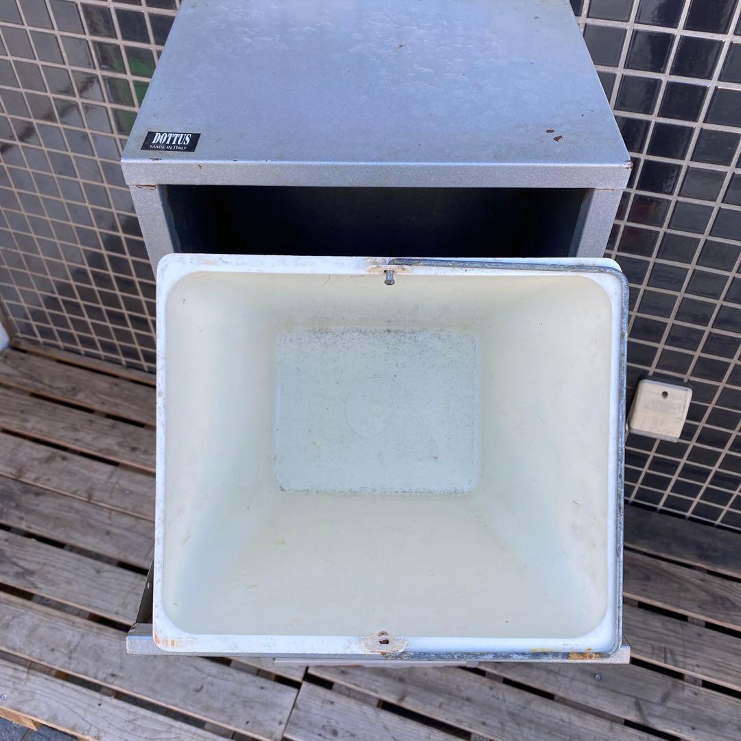 イタリア製 DOTTUS 二段ダストボックス インダストリアル メタル ゴミ箱