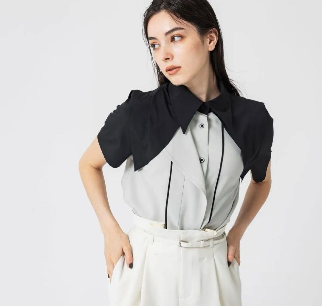 UNITED TOKYO カールレイヤードブラウス