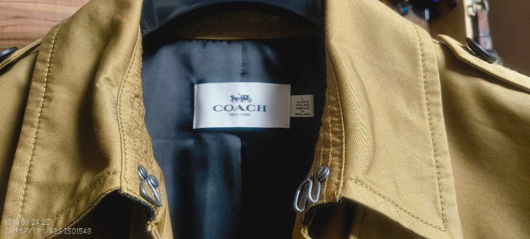 COACH コーチ トレンチコート　ダブル メンズ　Lサイズ