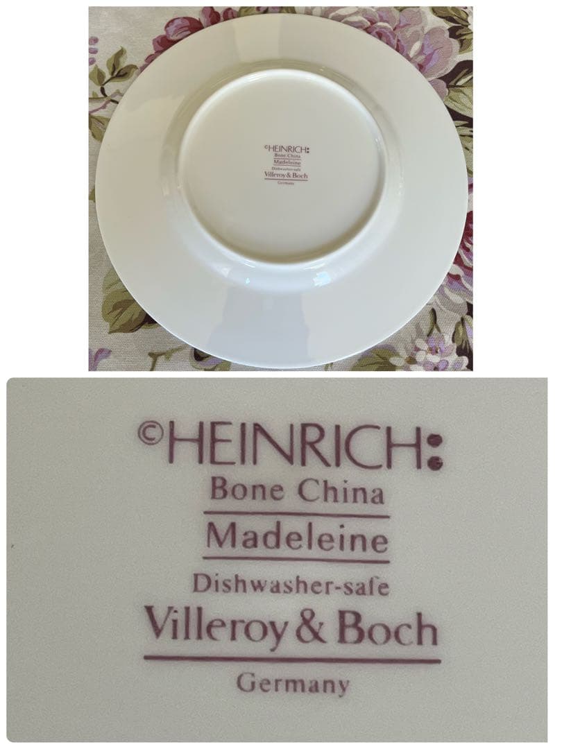 【レア美品】ビレロイ＆ボッホ★マドレーヌ★デザート皿　6枚