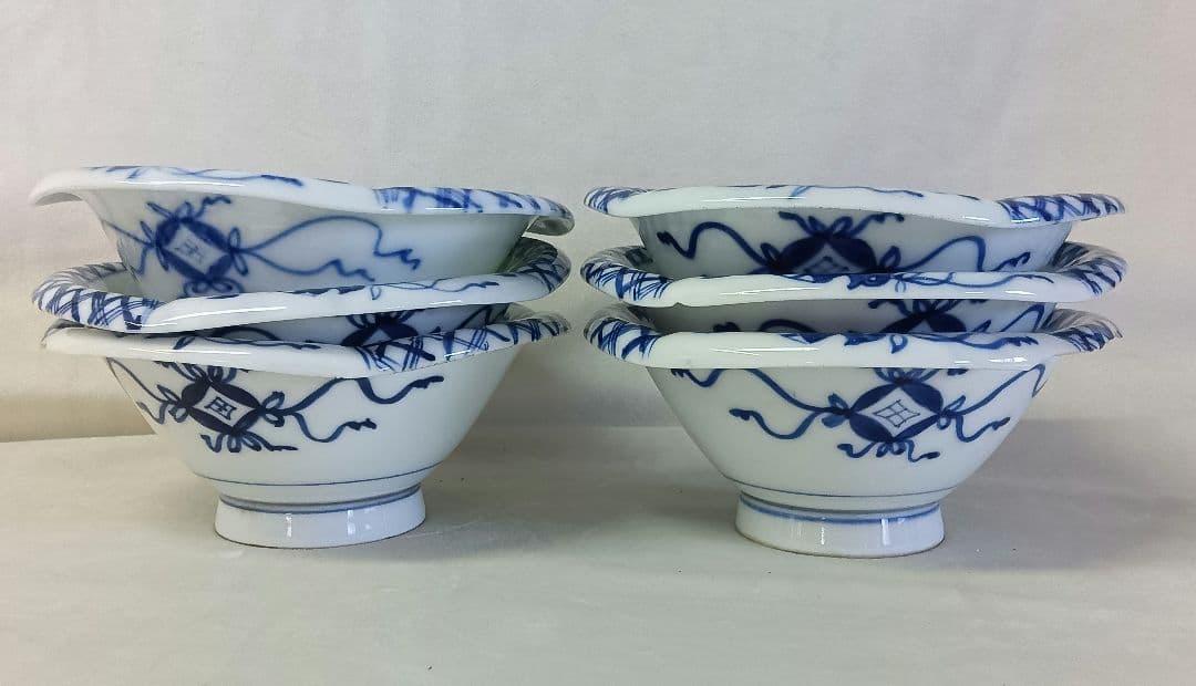 平戸嘉祥　角皿　三川内焼　祥山　高台小鉢　全12客セット　古美術　骨董　時代物