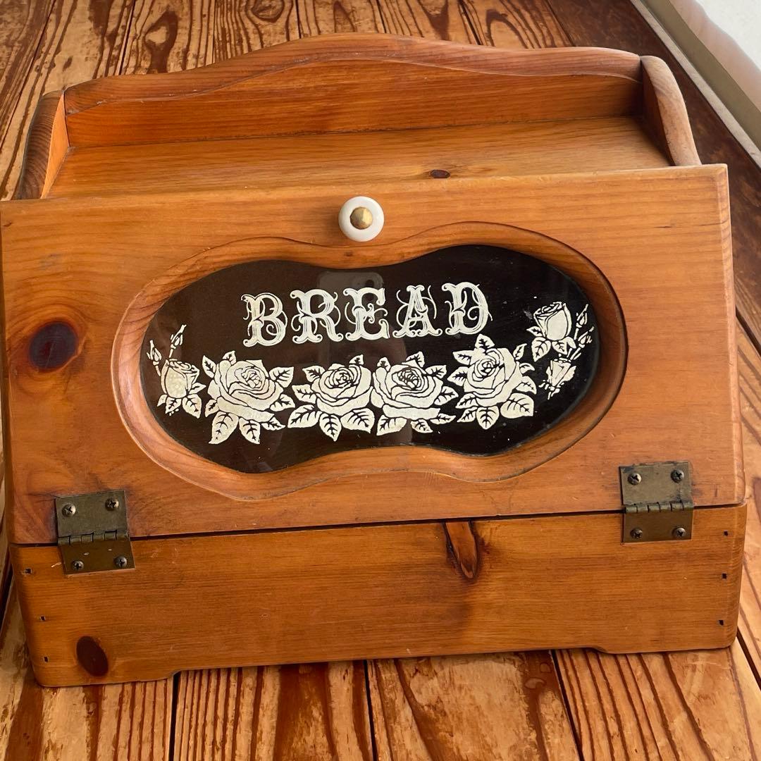 イマン imane レア 木製 ブレッドケース カントリー　アンティーク