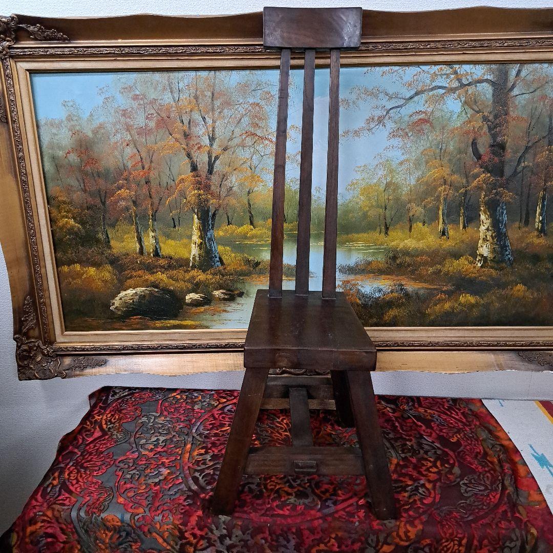 ♡古木の小椅子 花台 ♡