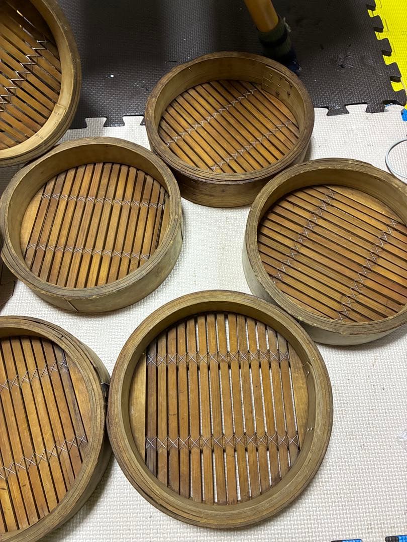 7個セットヒノキセイロ 檜セイロ 24cm かっぱ橋道具街購入 確かに1個3万円