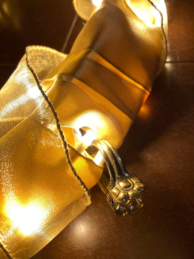 電飾吊下げリース　オーナメントを下げて使えますクリスマスツリー代わりになるリース