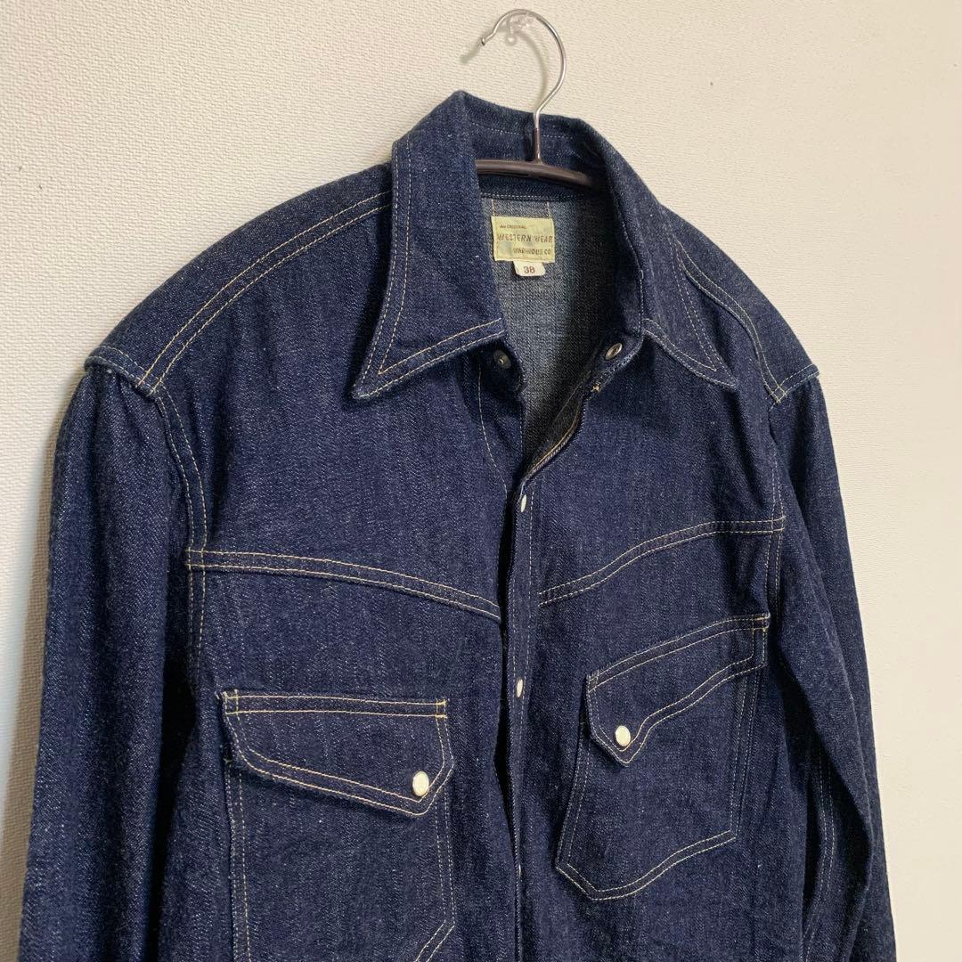 【美品】ウェアハウス デニムウェスタンシャツ サイズ38（M）